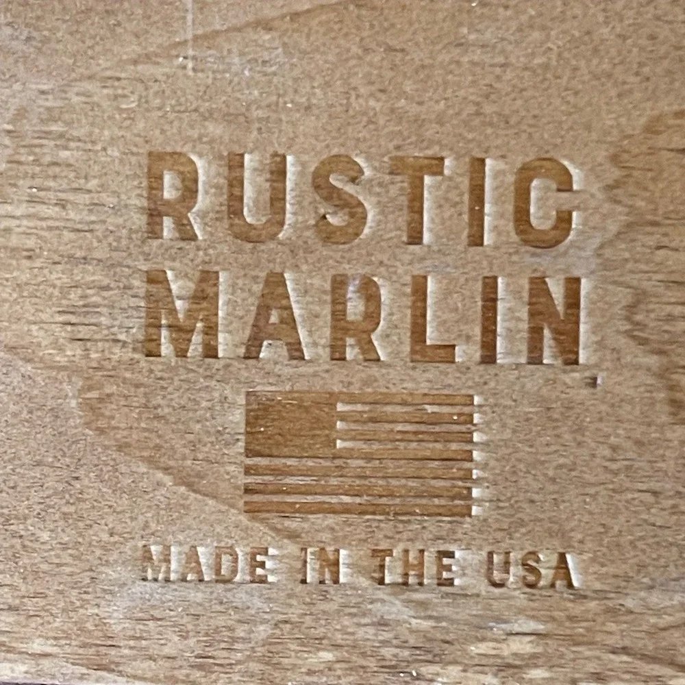 Rustic Marlin Welcome Sign Camping RV Mountain Black Lab Wall Decor Made in USA